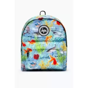 Image of Hype Under Sea Backpack (One Size) (Blue/Orange/Green) - Blue/Orange/Green