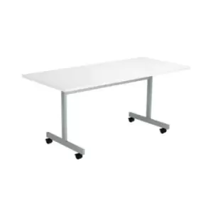 Image of Jemini Rectangular Tilting Table 1600x700x730mm White/Silver KF846062