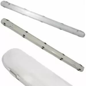 Image of IP65 LED Batten Light Fitting 4FT 24W 2400lm 4000K Non Corrosive Warehouse Lamp