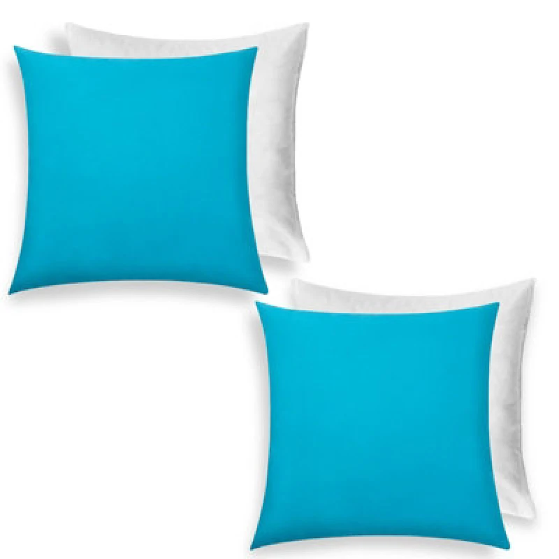 Image of OHS OHS Set of 2 Filled Cushions Water Resistant Outdoor in Blue Size: 45cm x 45cm Blue 45cm x 45cm Unisex 5027434230372