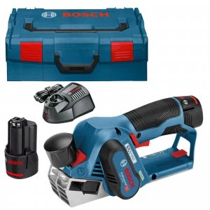 Image of Bosch GHO 12 V-20 12v Cordless Brushless Planer 2 x 3ah Li-ion Charger Case