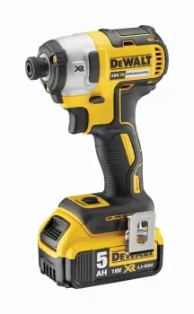 Image of DEWALT Cordless 18V 5Ah Li-Ion Impact Driver 2 Batteries Dcf887P2-Gb