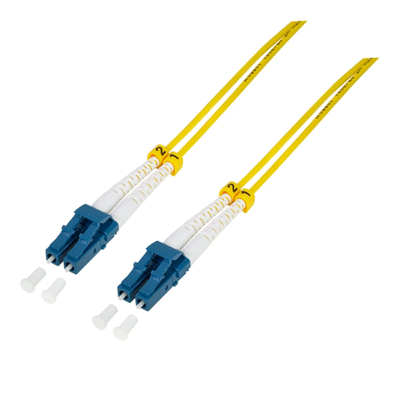 Image of LogiLink FP0LC50 InfiniBand/fibre optic cable 50 m LC Blue. Yellow