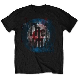 Image of The Who - Target Texture Unisex Medium T-Shirt - Black