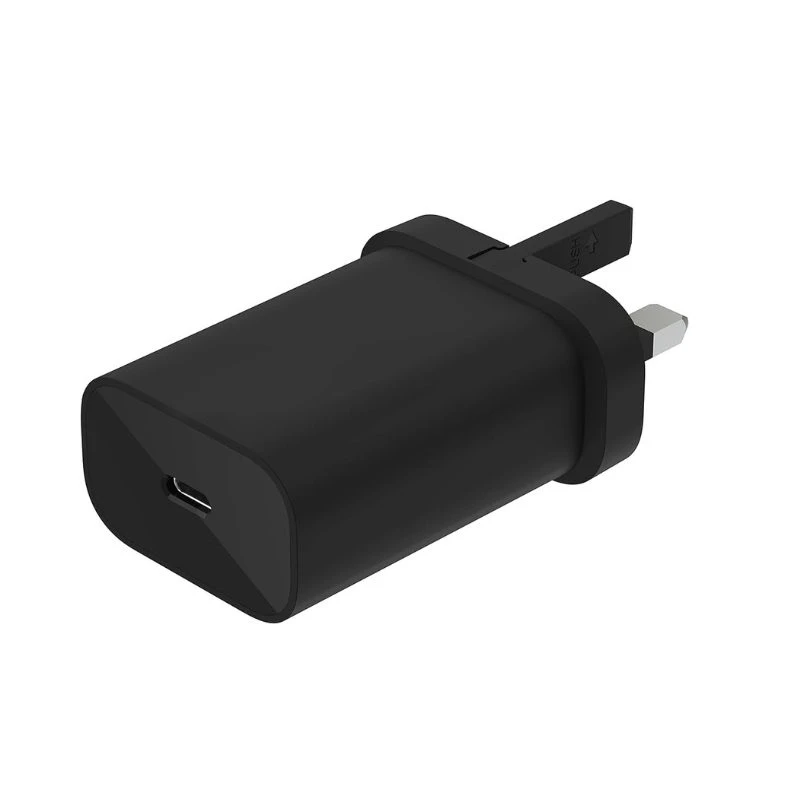 Image of FDL 1 PORT USB-C PD UK MAINS TRAVEL CHARGER 20W - BLACK