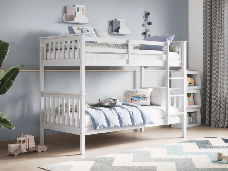 Image of Flair Zoom Bunk Bed Small Single in White White Unisex Small Single