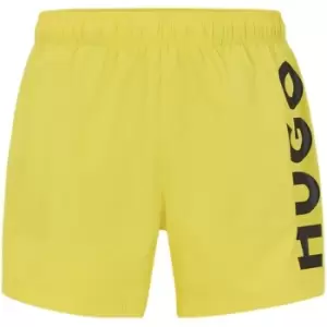 Image of Hugo ABAS Swim Shorts - Yellow