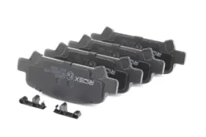 Image of RIDEX Brake pad set SUBARU 402B0180 4605A644,26296FC001,26296FC002 26696AE000,26696AE020,26696AE040,26696AE060,26696AE080,26696AF000,26696AG020