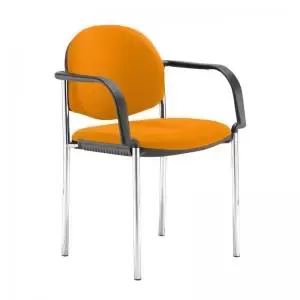 Image of Coda multi purpose stackable conference chair with fixed arms - Solano