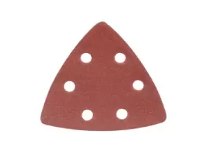 Image of Silverline 826718 Hook Loop Triangle Sheets 90mm 10pk 120 Grit