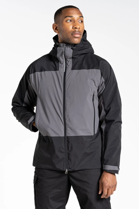 Image of Craghoppers Craghoppers Expert Active Hooded Waterproof Jacket in Grey Size: Small Grey S Unisex 5054904702442