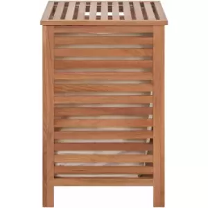 Image of Premier Housewares Walnut Wood Laundry Hamper