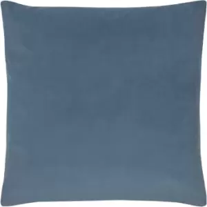 Image of Evans Lichfield Sunningdale Velvet Cushion Cover (50cm x 50cm) (Wedgewood)