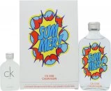 Image of Calvin Klein CK Gift Set 100ml CK One Summer 2019 Eau de Toilette + CK ONE 15ml Eau de Toilette