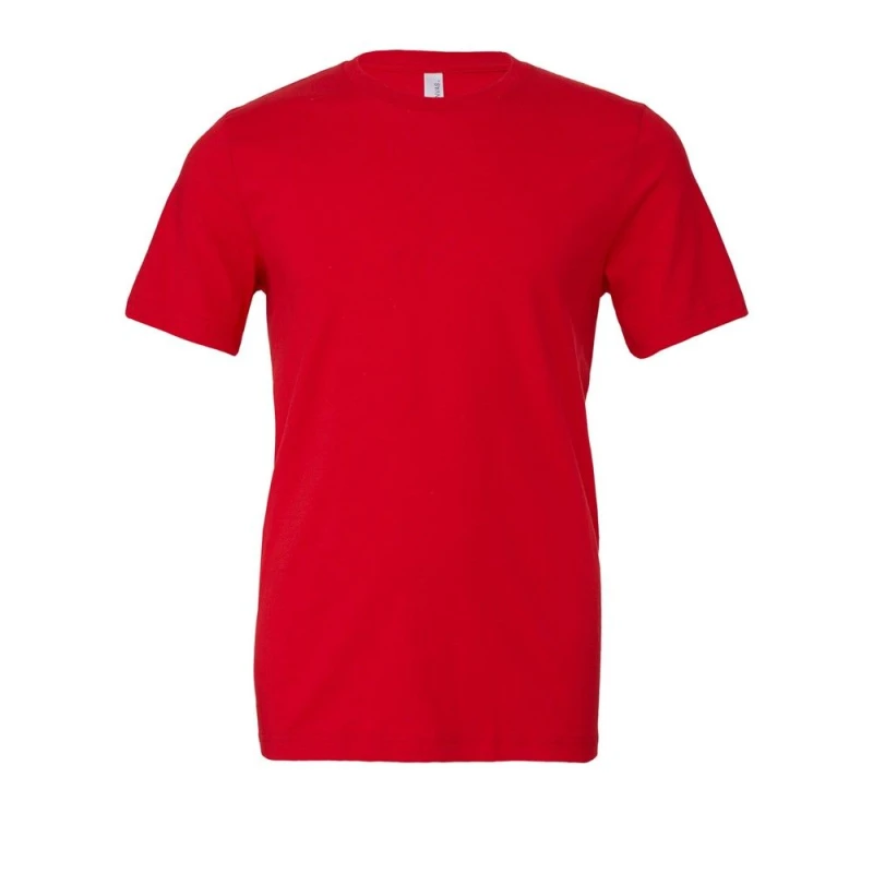 Image of Bella + Canvas Mens Crew Neck T-Shirt in Red Size: XS Red Male XS