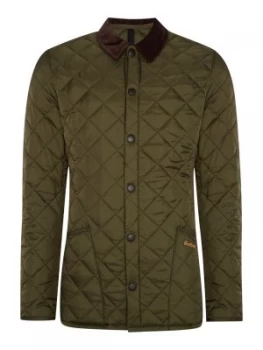 Image of Mens Barbour Heritage Liddesdale Quilted Jacket Green