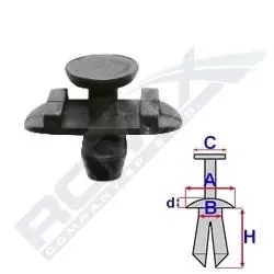 Image of ROMIX Clip, trim-/protection strip C60432 VW,AUDI,SEAT,New Beetle Cabrio (1Y7),A6 Avant (4F5, C6),A4 Avant (8ED, B7),A4 Avant (8E5, B6)