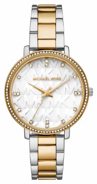 Image of Michael Kors MK4595 Womens Pyper Two Tone Crystal Set MK Watch