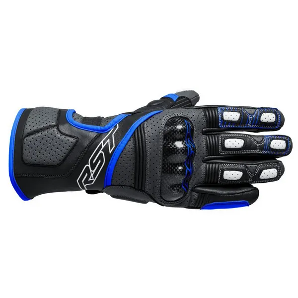 Image of RST Fulcrum Gloves Grey Blue Black Size 10