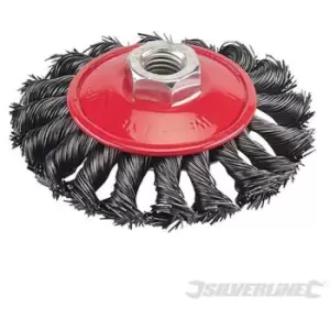 Image of Silverline - 633510) Steel Twist-Knot Brush 100mm