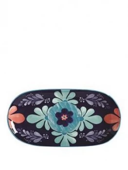 Image of Maxwell & Williams Maxwell & Williams Majolica Medium Blue Oblong Platter