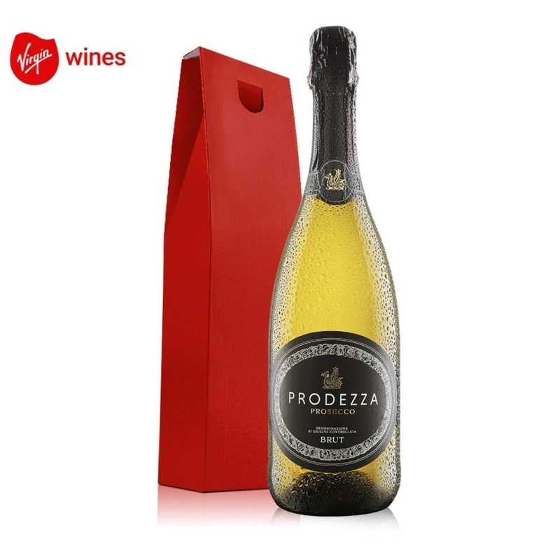 Image of Virgin Wines Celebratory Prosecco in Red Gift Box White unisex 1