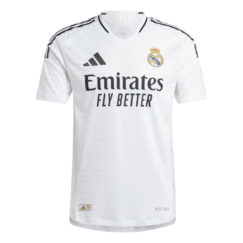 Image of adidas Real Madrid Authentic Home Shirt 2024 2025 Adults White male XL
