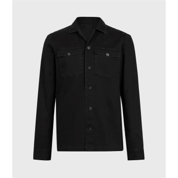 Image of AllSaints Spotter Shirt - Black