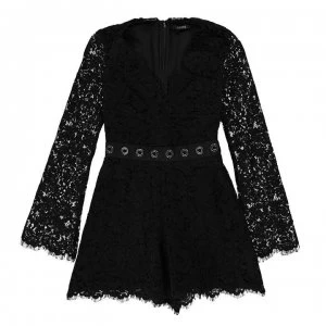 Image of Guess Guess Silvana Playsuit Womens - JBLK