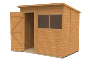 Image of Forest Garden 7 x 5ft Timber Shiplap Pent Shed with Assembly