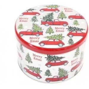 Image of Festive Car Round Storage Box 18cm