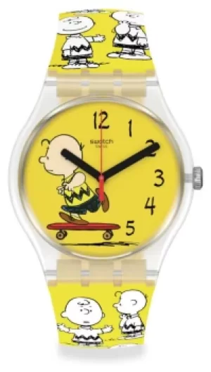 Image of Swatch POW WOW Swatch x Peanuts Charlie Brown SO29Z101 Watch