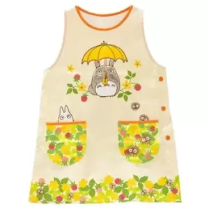 Image of My Neighbor Totoro Apron Totoro Fields of Flowers