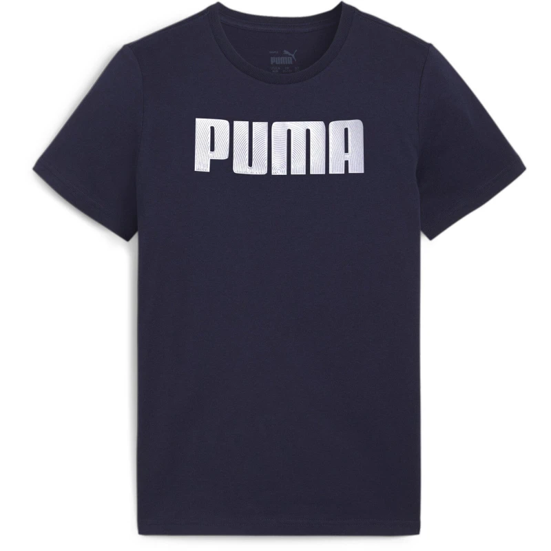 Image of Puma Mass Merchants Tee B T-Shirt Unisex Kids - Blue Blue 7 - 8 Years