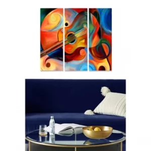 Image of MDF225928465 Multicolor Decorative MDF Painting (3 Pieces)
