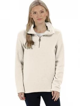 Image of Regatta Solenne Quarter Zip Fleece - Vanilla , Vanilla, Size 14, Women