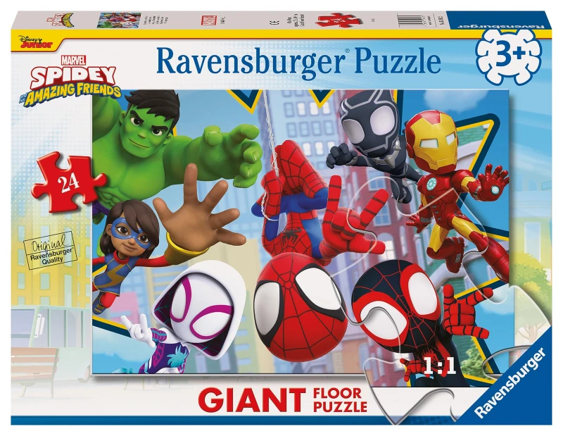 Image of Ravensburger Spidey & His Amazing Friends, 24 Piece Giant Floor Jigsaw Puzzle One Colour VUJVM Unisex