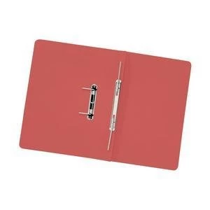 Image of 5 Star Foolscap Transfer Spring Files 315gm2 Capacity 38mm Red 1 x Pack of 50 Files 348 REDZ
