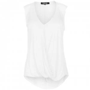 Image of Firetrap Blackseal Sleeveless Draped Top - Off White