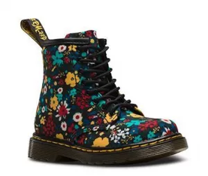 Image of Dr Martens Girls 1460 Wanderflora Lace Boots - Floral
