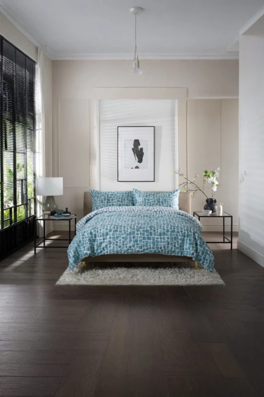 Image of The Lyndon Company The Lyndon Company Tulle Extrasoft 100% Cotton Breathable Duvet Cover Set in Duck Egg Blue Size: Double Duck Egg Blue Double Unis