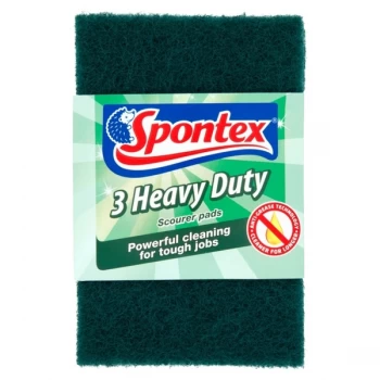 Image of Spontex Heavy Duty Scourer Pads 3 Pack