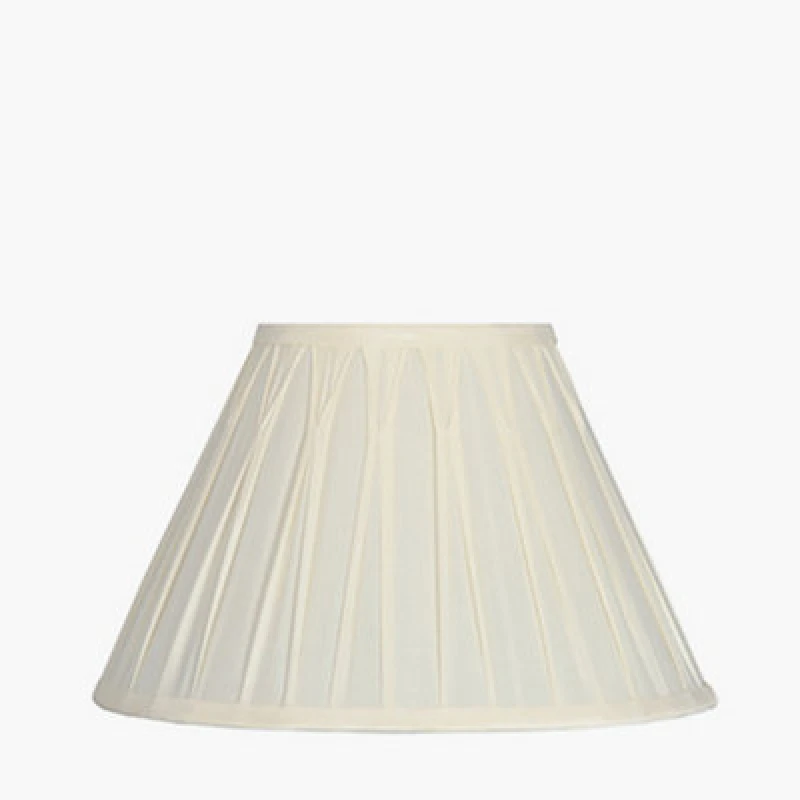 Image of Pacific Lifestyle Garbo 50Cm Cream Polysilk Pinch Pleat Shade