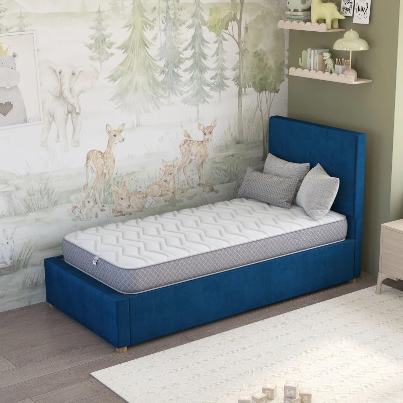 Image of Aspire Kids Anti Allergy Sprung Mattress With Oeko-Tex Fabric, Size Single
