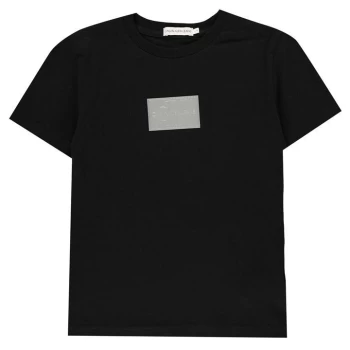 Image of Calvin Klein Jeans Junior Boys Monogram Badge T Shirt - CK Black