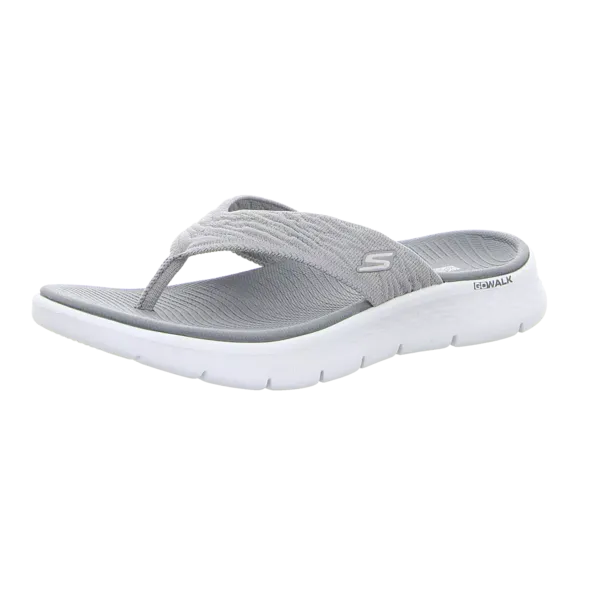 Image of Skechers Womens GO WALK Flex Splendour 3 Point Thog Sandals UK Size 5 (EU 38) GREY SKE2255-GRY-5