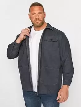 Image of BadRhino Navy Overshirt, Blue, Size 2XL, Men