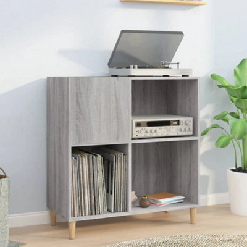 Image of VIDAXL Record Cabinet Grey Sonoma 84.5x38x89cm Engineered Wood Vidaxl 8720845879013