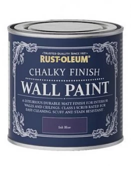 Image of Rust-Oleum Chalky Wall Paint Ink Blue 125Ml