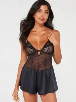 Image of DORINA Leal Teddy, Black, Size 8, Women